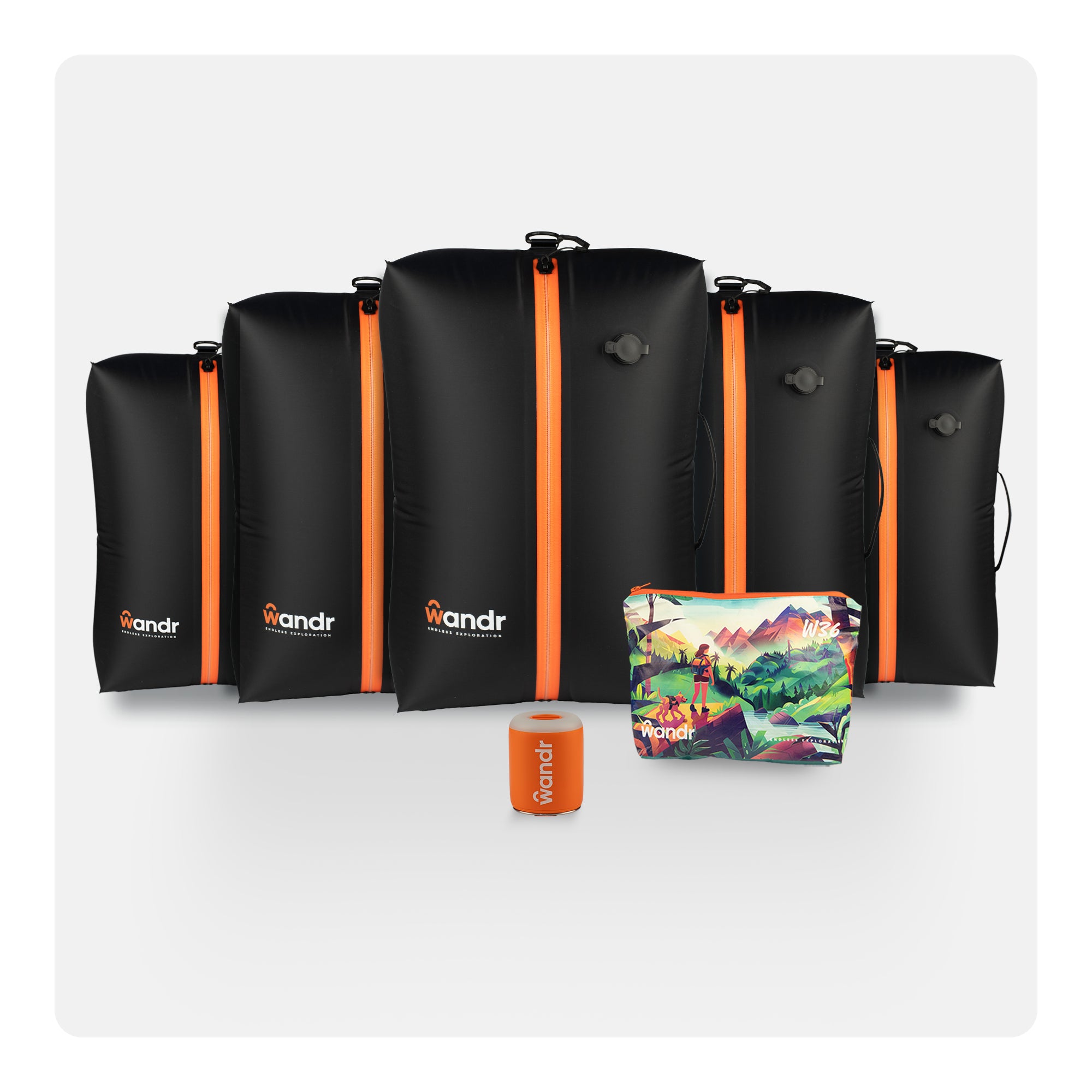 Ultimate Pack: 5 Wandr W36 + HiPump – The Ideal Travel Kit for Families