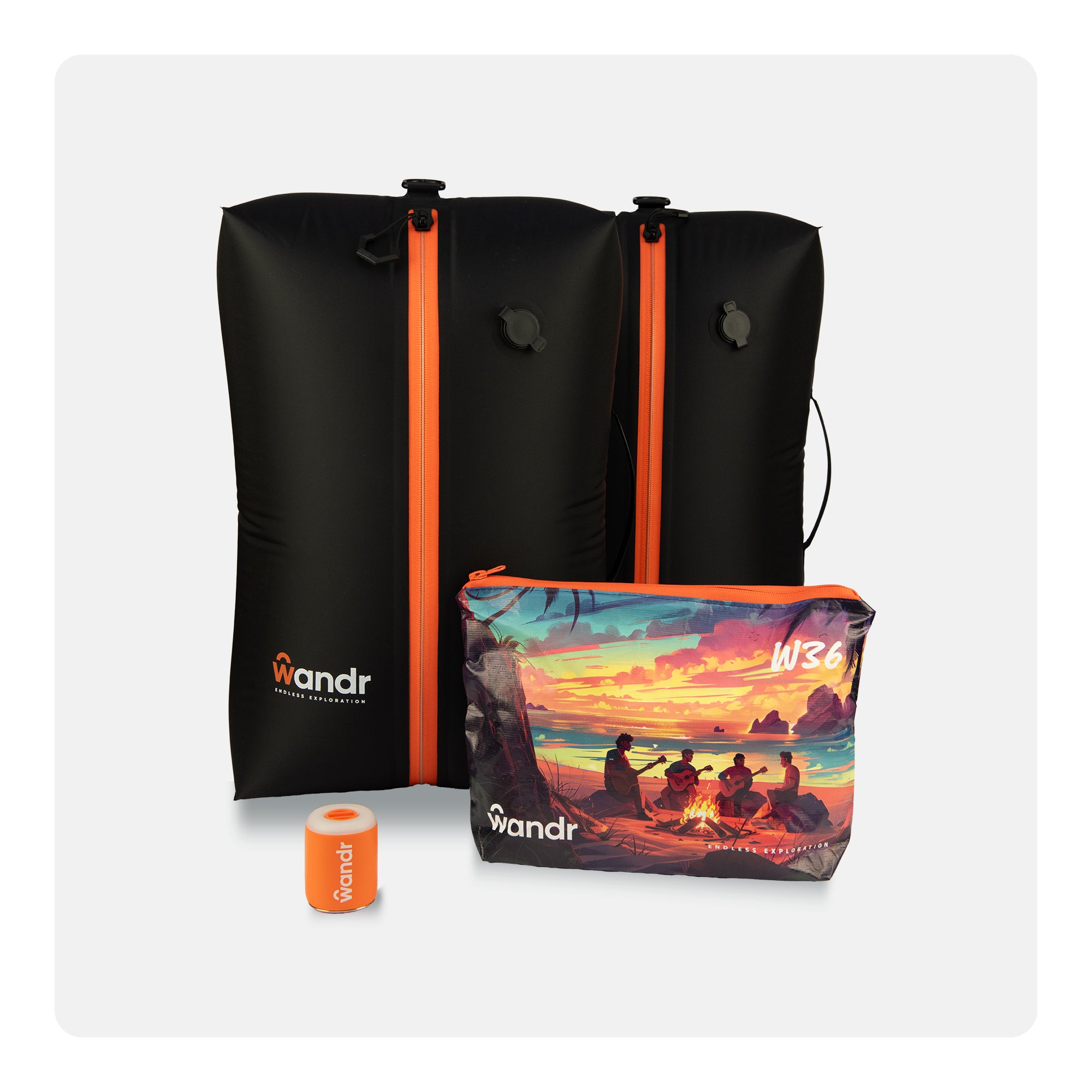 Duo Pack: 2 Wandr W36 + HiPump - Travel Lighter Together