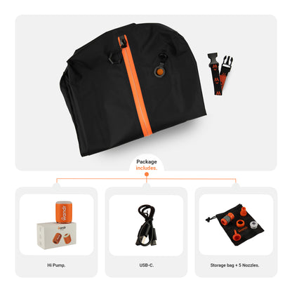 Explorer Pack: Wandr W36 + HiPump – Travel Lighter and Stay Organized