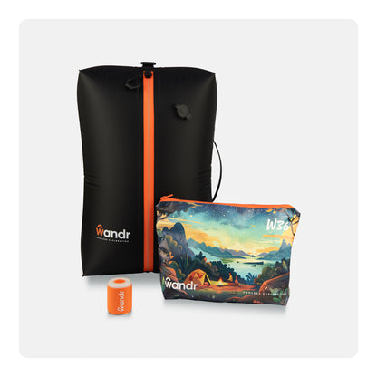 Explorer Pack: Wandr W36 + HiPump – Travel Lighter and Stay Organized